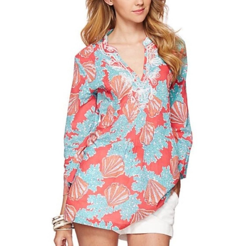 Lilly Pulitzer Sarasota Tunic, coralina print
